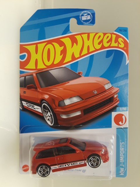 2023 Hot Wheels ‘90 Honda Civic EF Red